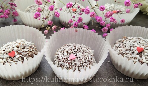 домашние трюфели-конфеты из кокосовой стружки фото