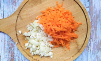 морковь и лук для гречки с шампиньонами фото