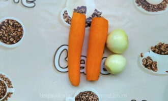 морковь и лук для постного горохового супа фото