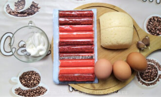 продукты для рафаэлло из крабовых палочек рецепт фото