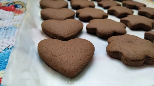 шоколадное песочное печенье рецепт фото