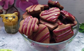 шоколадное песочное печенье в домашних условиях легко фото