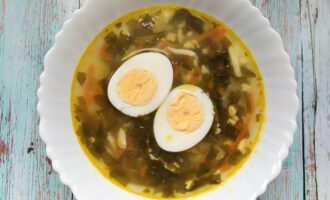 суп из щавеля с яйцом пошаговый рецепт фото