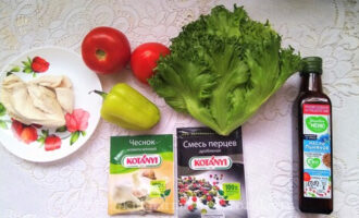 ингредиенты для легкого салата на скорую руку фото