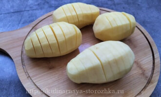 картошка-гармошка сырая фото