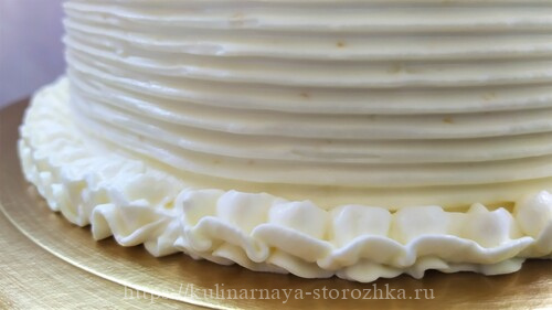 украшение торта крема с помощью насадки фото