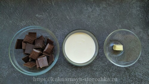 ингредиенты для шоколадной глазури фото