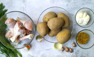 продукты для куриных ножек с картофелем фото
