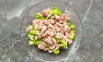 тунец салат листовой фото